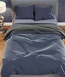 Leonado Vicenti Plüsch Teddy Bettwäsche Cashmere-Touch Garnitur Set Winter extrem warme Einfarbige Uni Garnitur kuschelig weich 135x200 cm