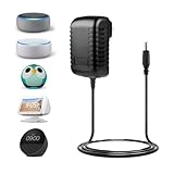 15W Netzteil Compatible mit Echo Dot 3rd 4th 5th Gen,12V Power Supply für Echo Show 5 (1/2 Gen),Echo Spot,Echo Pop,Fire TV Cube,2V/1.25A Ladegerät Netzadapter 2M Schwarz