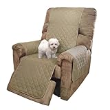 U-NICE HOME Liegestuhlbezüge, wendbar, Haustierbezüge für Hunde, mit elastischen Bändern, wasserabweisend, Rautensteppung (71,1 cm, Übergröße, Helles Kamelfarben/Beige)