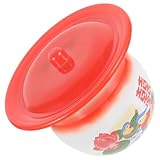 GARIOUANS Vintage Urinal Spucknapf mit Deckel Dickwandiger Urinfester Nachttopf mit Rutschfestem Boden Tragbares Töpfchen für Unterwegs