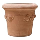 Teramico Blumentopf Terrakotta Pflanzgefäß Liscio Toscana limoni Toscana -Italienische Handarbeit- 25cm - 40cm ABSOLUT FROSTFEST Italienisches Terracotta (25cm, Limoni Toscana)