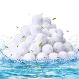 Cirulli Pool filterbälle 800g für Sandfilteranlagen,Ersetzen 28 kg Filtersand,Wiederverwendbare Filterbälle,Filterbälle für Pools,Schwimmbäder,Aquarien,Sandfilteranlage,Weiß