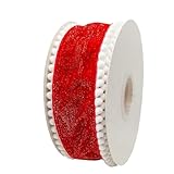 Breites Samtband, 6,3 cm Schleifenband, flauschiges Schleifenband, Weihnachtsdekoration, handgefertigtes Bastelband, Schneebesatz, 9,1 m Samtband, Band für Hochzeitsdekoration, Kleiderschärpe