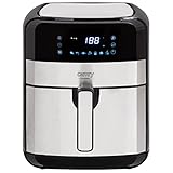 JUNG CAMRY CR6311 Airfryer Heißluftfritteuse XXL 5L, Fritteuse 60 min. Timer, 9 Programme, LED Display Touchscreen, 2500W, Friteuse, Heissluftfriteuse, 28,5 x 36,5 x 33,5 cm