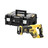 Dewalt 18 Volt Akku-Kompakt-Säbelsäge DCS367NT (kompakte Bauweise, bürstenloser Motor, hohe Schnittgeschwindigkeit durch hohe Durchzugskraft, elektr. Hubzahlregulierung, ohne Akkus u. Ladegerät)