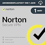 Norton Secure VPN 2024 | 1 Geräte | 1-Jahres-Abonnement | PC/Mac/Android/iOS | Aktivierungscode per Email
