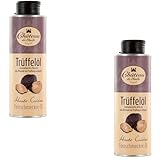 Château de l’huile Trüffelöl 250ml – 2er Pack - Aromatisiertes Würzöl aus Olivenöl mit Trüffelgeschmack – Premium Trüffelöl in UV-geschützter Dose – Feinkost für Pasta, Risotto & Salate