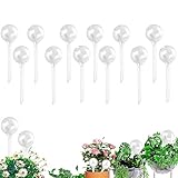 MITUMORMOR 12 Stück Kleine Pflanzen Gießkugeln, 13x5cm Bewässerungskugel für Pflanzen, Automatische Bewässerungskugeln Topfpflanzen Pflanzenbewässerungskugeln PVC Bewässerung für Zimmer/Außenpflanzen