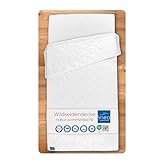 LINEA by böhmerwald - nature - Wildseide sommerleicht, 135x200, 100% Wildseide, Weiß, Allergiker geeignet, waschbar bis 40°C, in Deutschland produziert