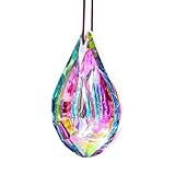 wqibq Kristall-Sonnenfänger, Fensterprisma - Bunter Fensterornament-Anhänger - Heimdekoration, Hängeornament, Regenbogen-Anhänger, Sonnenfänger für drinnen und draußen