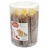 HAPPYPET Erdbeer- und Himbeer-Samen-Display – nahrhafte Leckereien mit Beerenaromen, Vitaminen, essentiellen Nährstoffen für Kleintiere