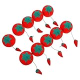 OATIPHO 10 Stück Tomatenförmige Nähzubehör Nadelkissen aus Pp Baumwolle 5cm Sicheres Stecknadelkissen für Anfänger und Handarbeiten Leicht Transportierbar für Selbstgemacht und