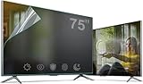 KMJUYQ 75 Zoll (190 cm) Blendschutzfolie für TV-Bildschirme, blockiert blaues Licht, blockiert Strahlung, schützt vor UV-Filter, passt für LCD-, LED-, 4K-OLED- und QLED-HDTV-Displays