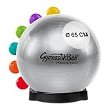 PEZZI Original Pezziball Standard 65 cm m. Ballschale Kombi Gymnastikball Anthra