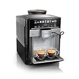 Siemens Kaffeevollautomat EQ.6 plus s700 TE657503DE, für viele Kaffeespezialitäten, Milch-Aufschäumdüse, Keramikmahlwerk, Doppeltassenfunktion, Antikalk, automatische Dampfreinigung, 1500 W, edelstahl