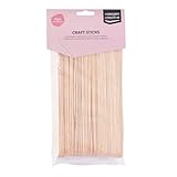Vaessen Creative 21747-1 Eisstiele aus Holz, 50 Stück, 2,5 x 20 cm, Kreative 3D, Kunst und Kunsthandwerk für Kinder, Heimdekor und Mehr, Birkenholz, Natural birch, Piece