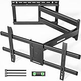 monTEK TV-Wandhalterung mit langem Arm für die meisten 109,9 - 203,2 cm (43 - 80 Zoll) Fernseher, 106,7 cm lange Verlängerung, schwenkbar und neigbar, vollbewegliche Wandhalterung, TV-Halterung,