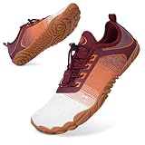Bigzagger Barfußschuhe Damen Herren Traillaufschuhe mit Breite Zehenbox und Zero-Drop Sohlen Leicht Atmungsaktiv Barfuss Schuhe Komfort rutschfest Zehenschuhe Sportschuhe Fitnessschuhe
