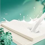 Hochwertige Matratzenauflage aus Naturlatex, waschbar, bequem, umweltfreundlich, Latex-Bettauflage für verbesserte Schlafqualität, importiert, hypoallergen, langlebige Unterstützung
