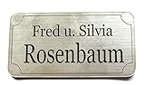 Türschild, Namensschild, Klingelschild,inkl. Wunsch-Gravur, 80 x 40mm