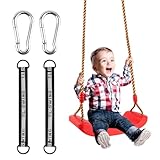 NVIYAM Schaukelsitz für Kinder, Schaukel aus Kunststoff für Kinder, Kinderschaukel Outdoor Indoor, Schaukelsitz, Schaukel Garten, Höhenverstellbar, für Kinder, Garten - Rot