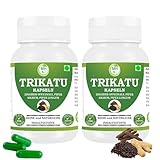 Morsan Trikatu-Kapseln – Ayurvedisches Kräuterergänzungsmittel mit Ingwer-, Schwarzer- und Langer-Pfeffer-Extrakt, 500 mg pro Kapsel, 120 vegane Kapseln, unterstützt Verdauung & Stoffwechsel.