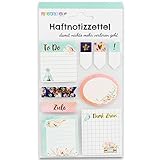 Papierdrachen Bullet Journal Sticky Notes - Watercolor - 9 verschiedene Blöcke Haftnotizen | Klebezettel | To do Wochenübersicht | viele hilfreiche Notizzettel für dein Notizbuch - Set 3