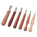KHZKHC Professionelles 6-teiliges Holzschnittmesser-Set, Schnitzwerkzeuge Mit Vierkantklinge, Komfortabel In Der Handhabung, Für Holzschnittkunst, Professionelle Relief-Stechbeitel