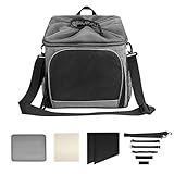 Hundekorb für Fahrrad, Hundefahrradkorb, abnehmbare leichte Tasche mit atmungsaktiver Befestigung, Zubehör für , Reisen, Camping