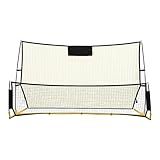 Donened - Fußballtor, 2.1 x 1.2M Outdoor Fußballtore, Fußballtrainer Wurfnetz mit Aufbewahrungstasche, Tragbar und Faltbar Fussballtore Trainer für Kinder und Erwachsene