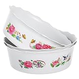 ifundom 3 Stück Hydroponische Narzissen Pflanzschalen aus Kunststoff Runde Seerosenförmige Pflanzgefäße ohne Abfluss Dekorative Töpfe für Wasserpflanzen Zuhause und Garten