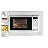 Exquisit EMW 20.1G Einbau-Mikrowelle | 20 L Garraum | 800 W | Inoxlook | 1000 W Grilleistung | 5 Leistungsstufen | Timer | Drehteller: 24,5cm Ø | 8 Autokochprogramme | Innenbeleuchtung