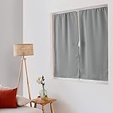 ED Enjoy Home Vorhang, Blickdicht, Stangendurchzug, Grau, 60 x 120 cm, 100% Polyester, Stoff Öko-Tex, Kollektion Lakritze