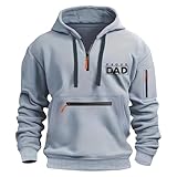 Generisch Blitzangebote Herren Langarm Hoodie Herren Warm Pullover Knopfverschluss Reißverschluss Casual Kapuzenjacke Hoodie Baumwolle Sweatshirt Kordelzug Hoody mit Tasche