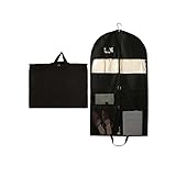 Kleidersack, Anzugtasche für Aufbewahrung und Reisen, leicht, mit durchgehendem Reißverschluss, waschbar, Anzugbezug für Kleider, Anzüge, Mäntel, (60 x 130 cm)