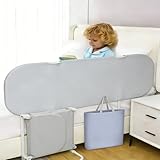 Generisch Bettgitter Rausfallschutz Klappbar, Höhenverstellbar Bettschutzgitter Mit Reißverschluss, Schnelle Montage Babybettgitter Für Kinderbett (150cm)