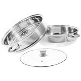 PRETYZOOM 1 Satz Amphora ausstecher rentier pressure cooker druckgarer Eigentümer fischfonder Dampfgarer für die Küche wiederverwendbarer Dampftopf Dampfgarer zum Kochen Edelstahl 304 Silver