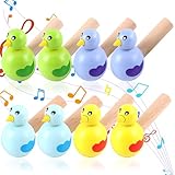 8 Stück Vogelpfeife Kinder, Vogelpfeifes Partykrachmacher, Vogel Pfeife Lustig, Sicher & Umweltfreundlich, Partytröten Holzpfeifen Ideal für Kinder, Weihnachten, Festtagsgeschenk