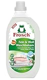 Frosch Fein & Woll Waschbalsam, 1,44L, 30 Waschladungen, Waschmittel für Wolle, Seide, Viskose & Daunen, 20°-60°C