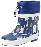 Playshoes Gummistiefel Halbschaft Wald Gefüttert Unisex Kinder Gummistiefel, Marine Wald, 26 EU