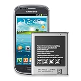Akku für Samsung Galaxy S3 Mini 1600mAh (ohne NFC), High Power Ersatzakku kompatibel mit Samsung Galaxy S3 Mini GT-i8190, Ace 2 GT-i8160, S Duos GT-S7562, S7568