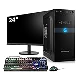 Komplett PC Set Business & Multimedia Ryzen 3 3200G 4X 4.0 GHz, 16 GB DDR4, 1 TB M.2 SSD, Win 11 Pro inkl. 24' Monitor + Tastatur und Maus Bundle