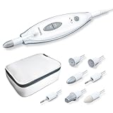 Beurer MP 41 Maniküre-/ Pediküreset, elektrische Nagelfeile mit 7 Aufsätzen, helles LED Licht, Nagelfräser für gepflegte Nägel, mit Aufbewahrungstasche, Nagelpflege für Hände und Füße, Weiß