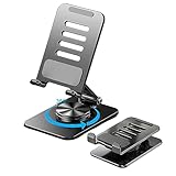 Verstellbar Handy Ständer Tisch,360° Drehbarer Faltbarer Tablet Handy Halterung,Multi-Winkel Einstellbar Schreibtisch Handyhalter kompatibel mit alle Smartphones,iPhone 15 14 13 Pro,iPad,Tablet 4-11''