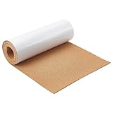 BENECREAT 200x30 cm Selbstklebende Korkrollen, 3 mm Dicke Korkplatten Burlywood-Korkbrettmatten Untersetzer Korkplatten Für Die Dekoration von Wandmöbeln, DIY Handwerk