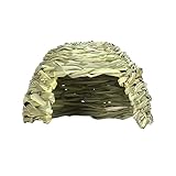 Grashaus Für Kaninchen – Handgewebtes Hasengrashaus Aus Naturgras | Kleintierversteck & Nagerhaus Fürs Kaninchens, Meerschweinchen, Hamster | Ungiftiges Unterschlupf-Spielhaus – Atmungsaktiv & Essbar