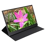 Fockety Tragbarer Computermonitor, 13,3 Zoll 1440P IPS-Bildschirm Externer Monitor für Laptop, Telefon, Unterstützung Туре C, HDMI, Kopfhörer, PC-Gaming-Monitor mit Doppellautsprecher