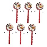MOLUCKFU 6St Glücksbringer -Shaker Musikinstrument Handgriff Babyspielzeug Rasseltrommel kinderinstrumente Instrument entzückendes Rasselspielzeug rassel Glocken Plastik