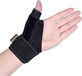 Thx4COPPER Daumenbandage und Handgelenkstütze für Rechts&Links Händer,Daumenorthese mit Atmungsaktive,Leicht,Stabilisierung,Reduzierung Daumengelenksarthritis Karpaltunneldruck- S/M