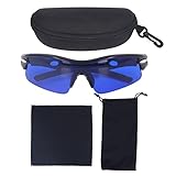 Ertuan Sportbrille Fahrradbrille Sonnenbrille für Herren und Damen - Schutzbrille Sportbrille für Outdoorsport Radfahren Laufen Golf, Radsportbrille für Autofahren Fischen Laufen Wandern (Black)